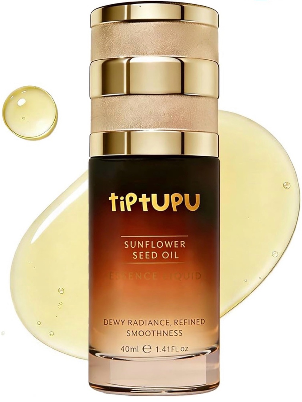 Tiptupu Sunflower Seed Oil Vitamin C Serum for Face with Hyaluronic Acid